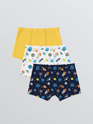 Lc Waikiki Yeni Sezon Baskılı Erkek Çocuk Boxer 3'lü