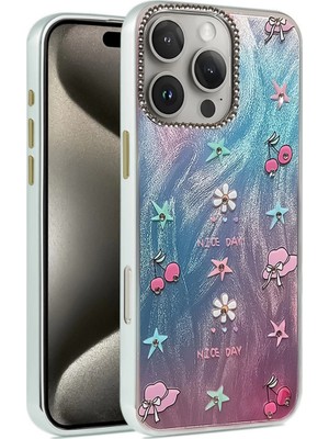 Najmaddin Mep Iphone 16 Pro Kılıf Blade Aynalı Desenli Kapak - Desen 4 Najmaddin