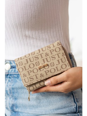 Just Polo Kadın Bol Kartlıklı Kağıt Para Bölmeli Cüzdan En 12 Boy 10 cm
