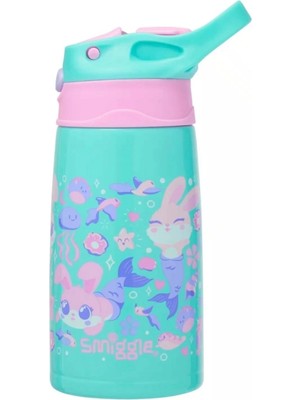 Smiggle Curious Çelik Bunny Otomatik Pipetli Jr Matara