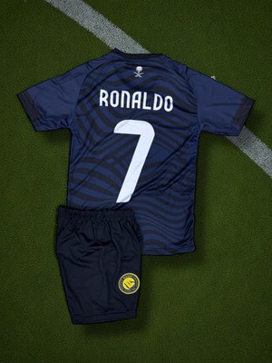 Babılgam Al Nassr Siyah Ronaldo Çocuk T-Shirt