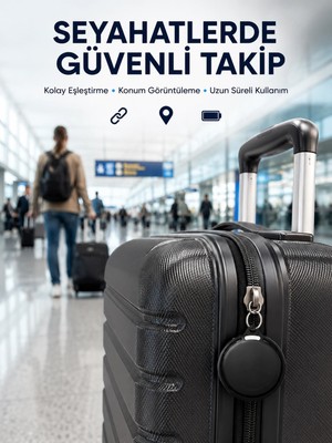 Epilons Akıllı Bluetooth Takip Cihazı Airtag Apple ve Android Uyumlu
