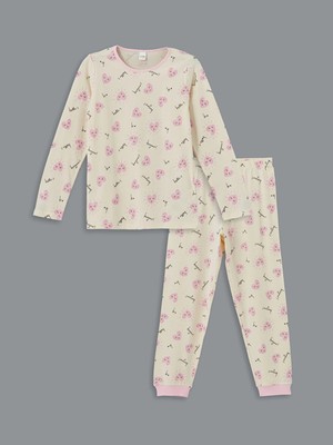 Lc Waikiki Yeni Sezon Bisiklet Yaka Kız Çocuk Pijama Takımı