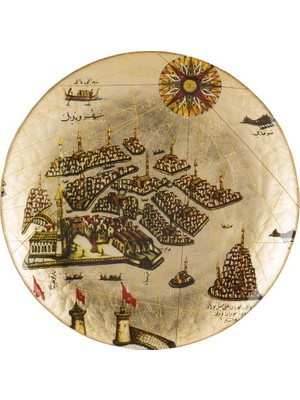 Paşabahçe Piri Reis Dekoratif Tabak 32 Cm, Sunum, Şık Tasarım