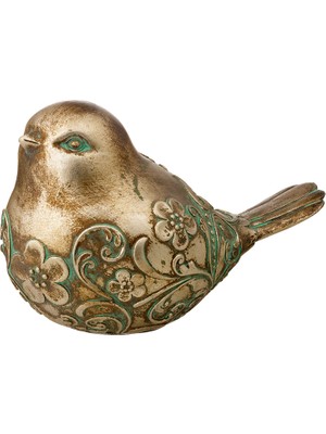 Paşabahçe Floral Bird Resin Dekoratif Obje, Şık Dekorasyon, Hediyelik