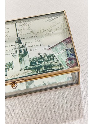 Paşabahçe Istanbul Postcard Dekoratif Kutu 20X11 Cm, Saklama, Şık Tasarım