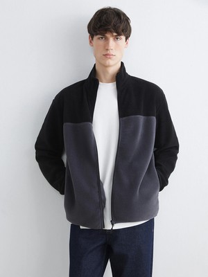 Lc Waikiki Yeni Sezon Dik Yaka Polar Erkek Fermuarlı Sweatshirt