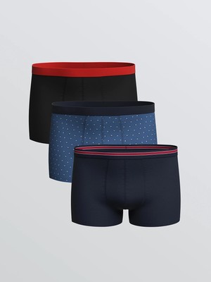 Lc Waikiki Yeni Sezon Standart Kalıp Pamuklu Esnek Erkek Boxer 3'lü