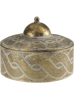Paşabahçe Knit Metal Dekoratif Kutu L, Saklama, Şık Tasarım