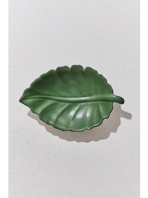 Paşabahçe Leaf 1 Seramik Dekoratif Tabak M, Sunum, Şık Tasarım
