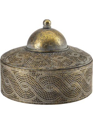Paşabahçe Knit Metal Dekoratif Kutu S, Saklama, Şık Tasarım