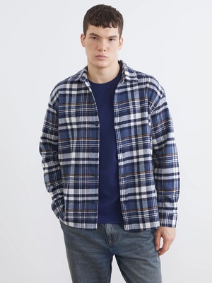 Lc Waikiki Yeni Sezon Regular Fit Ekose Yün Karışımlı Erkek Oduncu Gömlek