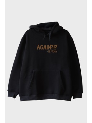 Lofux Again History Siyah Hoodie