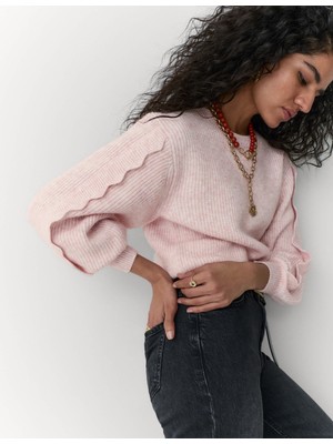 Marks & Spencer Örme Detaylı Triko Kazak