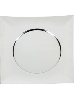 Paşabahçe Kare Metal Supla 32X32 Cm, Şık Sunum, Sofra Aksesuarı