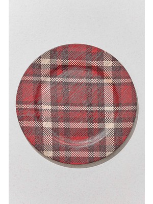 Paşabahçe Tartan No:2 Dekoratif Supla Tabak, Şık Sunum, Sofra Aksesuarı