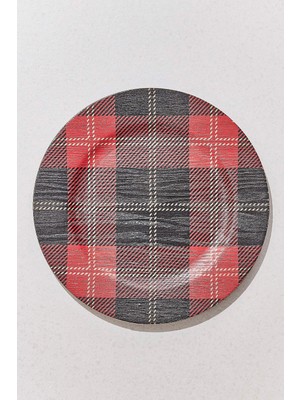Paşabahçe Tartan No:1 Dekoratif Supla Tabak, Şık Sunum, Sofra Aksesuarı