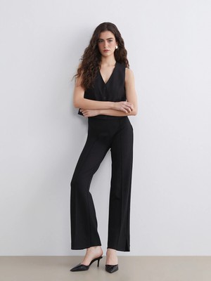 Lc Waikiki Yeni Sezon Beli Lastikli Soft Touch Kadın Pantolon