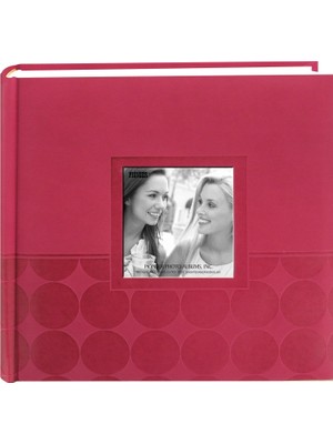 Pioneer Kabartmalı 2'li Fotoğraf Albümü 10 cm x 15 cm 200 Cep-Pembe Daireler