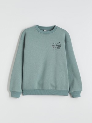 Lc Waikiki Yeni Sezon Baskılı Kız Çocuk Kalın Sweatshirt