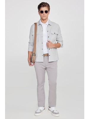 Altınyıldız Classics Pamuklu Slim Fit Dar Kesim Yan Cepli Esnek Chino Pantolon