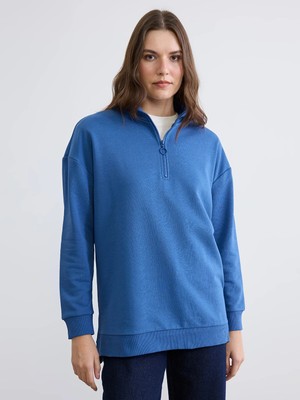 Lc Waikiki Yeni Sezon Dik Yaka Kadın Sweatshirt Tunik