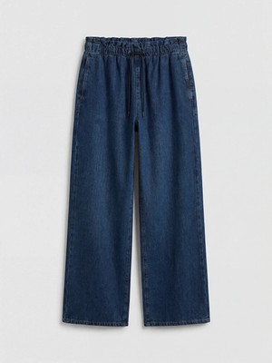 Lc Waikiki Yeni Sezon Beli Lastikli Wideleg Kadın Jean Pantolon