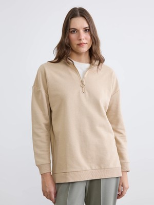 Lc Waikiki Yeni Sezon Dik Yaka Kadın Sweatshirt Tunik