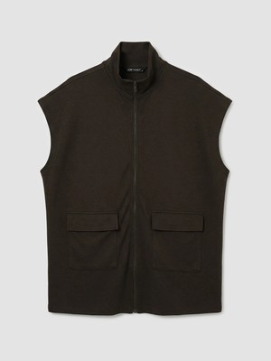 Lc Waikiki Yeni Sezon Dik Yaka Oversize Büzgülü Kadın Yelek