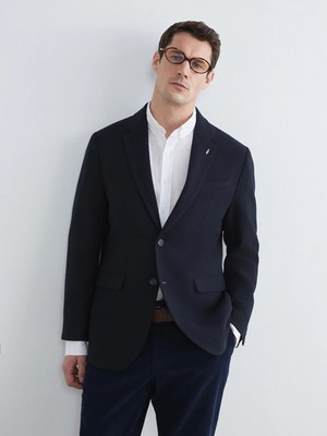 Lc Waikiki Yeni Sezon Standart Kalıp Yün Karışımlı Erkek Blazer Ceket