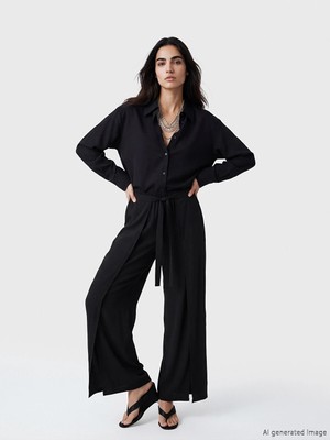 Lc Waikiki Yeni Sezon Beli Lastikli Geniş Paça Kadın Pantolon