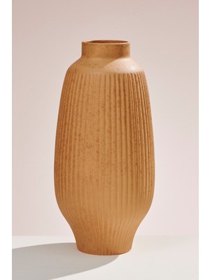 Paşabahçe Sand Seramik Dekoratif Vazo 37 Cm, Şık Dekoratif Vazo