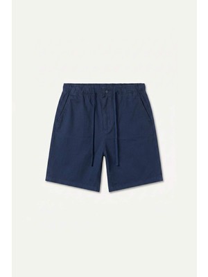 DeFacto Baggy Fit Elastik Bel Lacivert Bermuda Şort H7389AX26HS