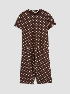 Lc Waikiki Yeni Sezon Puantiyeli Kadın Kaprili Pijama Takımı