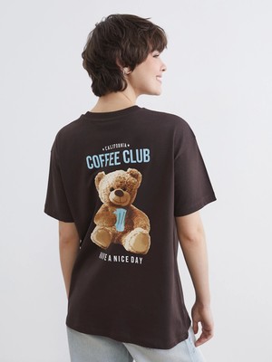 Lc Waikiki Yeni Sezon Ayı Teddy Baskılı %100 Pamuklu Kadın Tişört