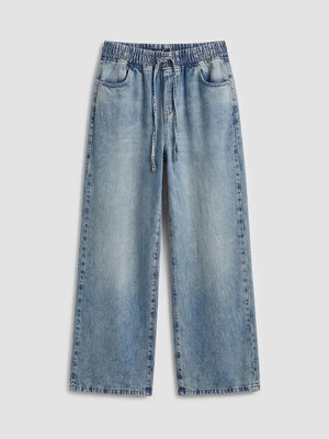 Lc Waikiki Yeni Sezon Beli Lastikli Wideleg Kadın Jean Pantolon