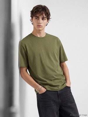 Lc Waikiki Yeni Sezon Loose Fit Basic Kalın  Tişört