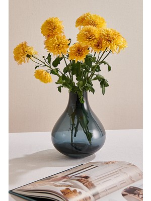 Paşabahçe Bulb Vazo 22 cm Lacivert, Şık Dekoratif Vazo