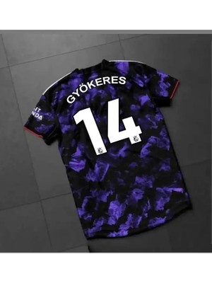 Arsenal 2025-26 Yeni Sezon Viktor Gyökeres Özel Konsept Forması (Mor)