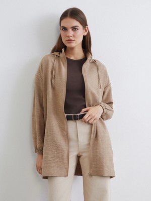 Lc Waikiki Yeni Sezon Kapüşonlu Oversize Kadın Tunik