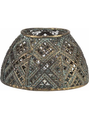 Paşabahçe Karo Metal Tealight Mumluk S, Şık Dekoratif