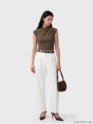 Lc Waikiki Yeni Sezon Beli Kemerli Standart Fit Kadın Pantolon