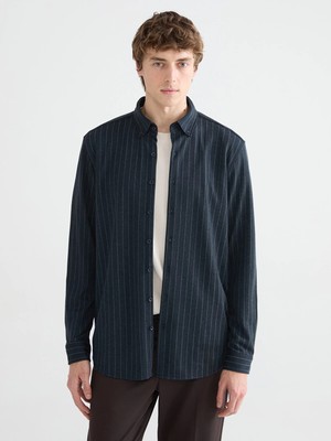 Lc Waikiki Yeni Sezon Slim Fit Çizgili Erkek Gömlek