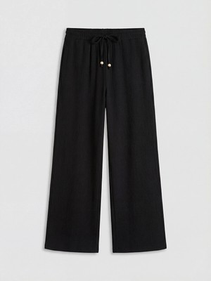 Lc Waikiki Yeni Sezon Beli Lastikli Geniş Paça Müslin Kadın Pantolon