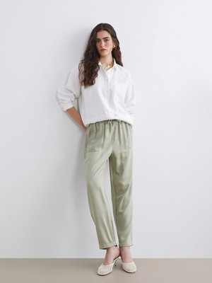 Lc Waikiki Yeni Sezon Beli Lastikli Carrot Fit Kadın Jean Pantolon