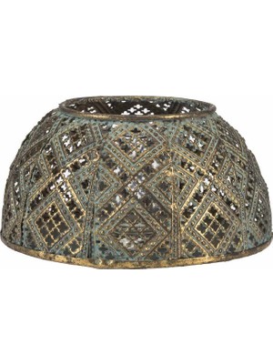 Paşabahçe Karo Metal Tealight Mumluk L, Şık Dekoratif
