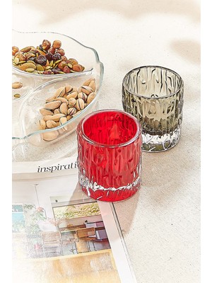 Paşabahçe Kabuk Tealight Mumluk 7 cm Smoke, Şık Dekoratif