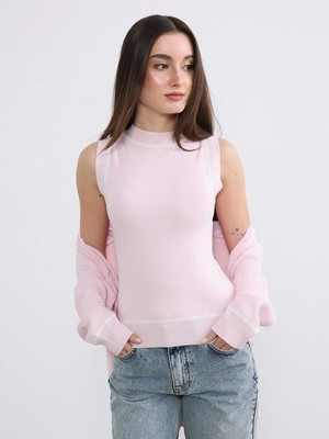 Lc Waikiki Yeni Sezon Petite Bisiklet Yaka Kadın Triko Atlet
