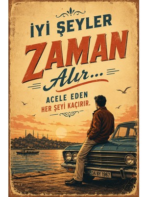 Lucena Nostaljik Türk Filmi Repliği Mdf Duvar Tablosu Retro Vintage Dekor 20X30 cm
