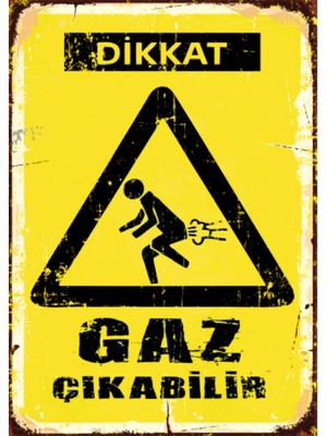 Lucena Esprili Dikkat Gaz Çıkabilir Ahşap Mdf Tablo Duvar Dekoru Eskitme Genç Odası Ofis Cafe